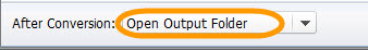 set "After Conversion" on blu-ray ripper