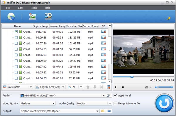 ImElfin DVD Ripper screenshot