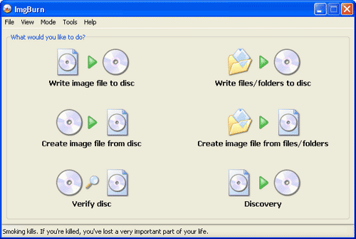 imgburn free dvd burning software