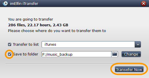 Transfer music from iPod to iTunes library