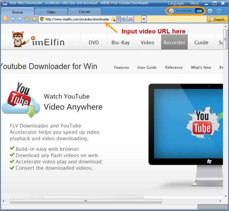 Keepvid alternative - imElfin YouTube Downloader