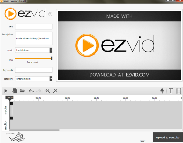 Ezvid free screen recording software