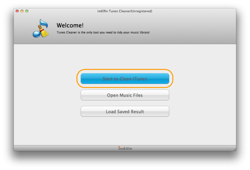 Start to clean iTunes with iTunes Cleaner