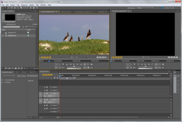 Adobe Premiere Pro video editor