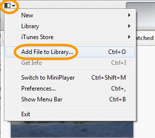 add videos/files to iTunes