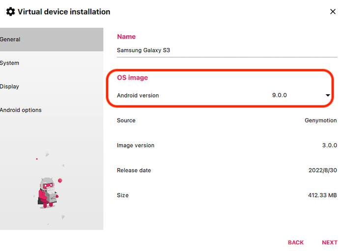 install adroid device on genymotion