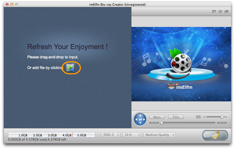 Add videos to Blu-ray Creator