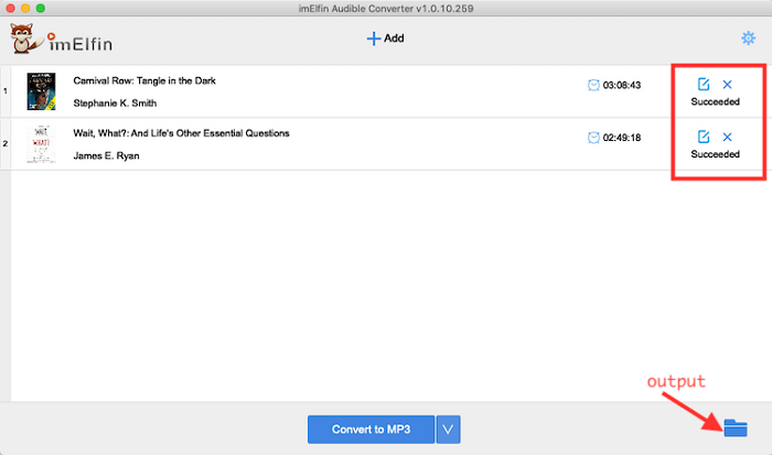 convert audible in mp3 by chapters