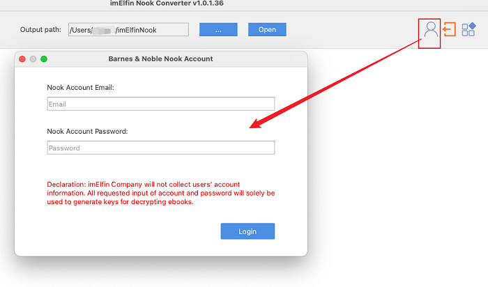 input nook credentials