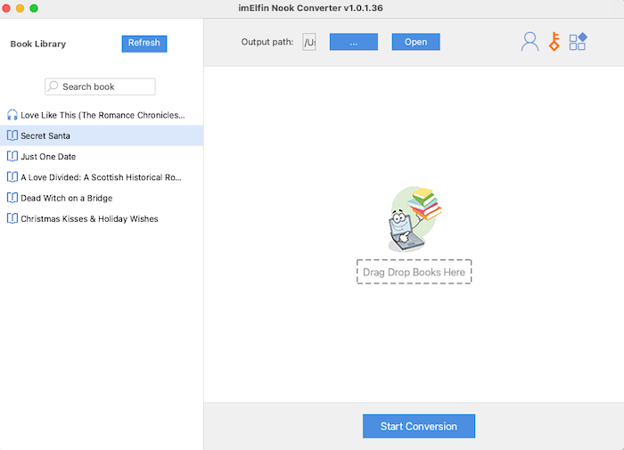 Nook converter interface