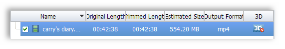 estimated converted mp4 file size