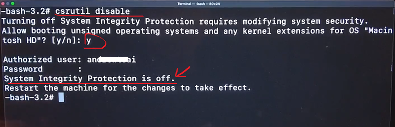 disable sip