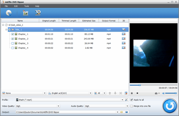 Load DVD files