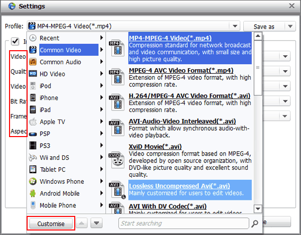 Set Output Format