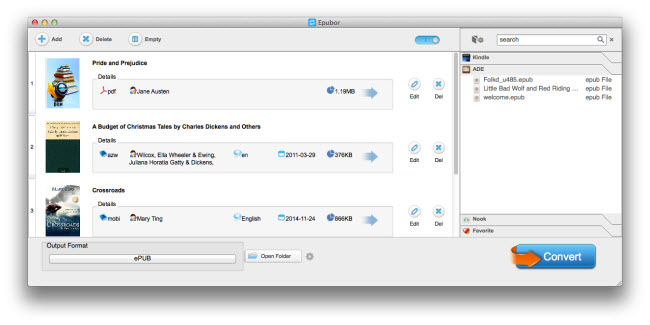 add books into eBook Converter