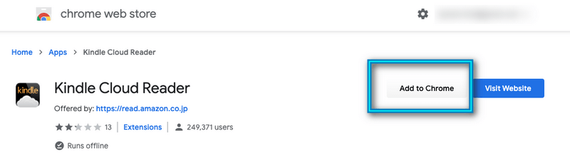 add kindle cloud reader extension to chrome on mac