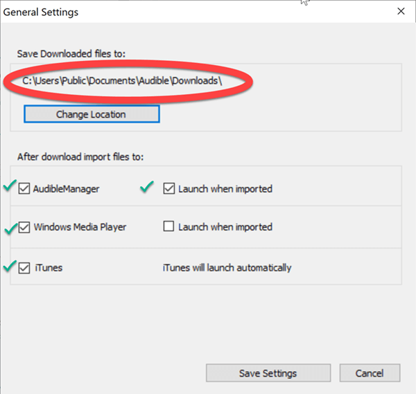 audible download manager settings