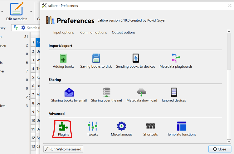 calibre plugins feature