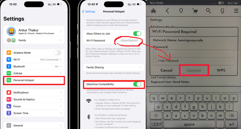 kindle oasis with lite cellular connection