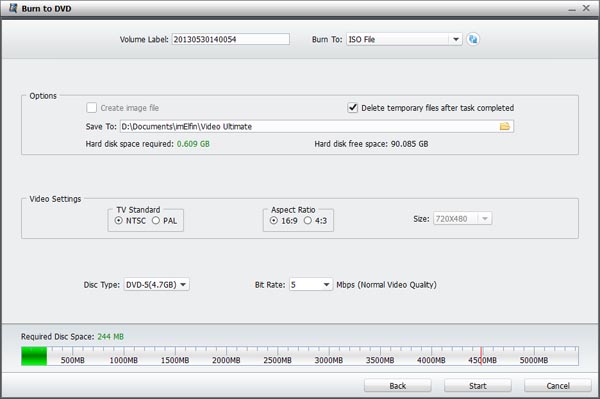 customize DVD settings