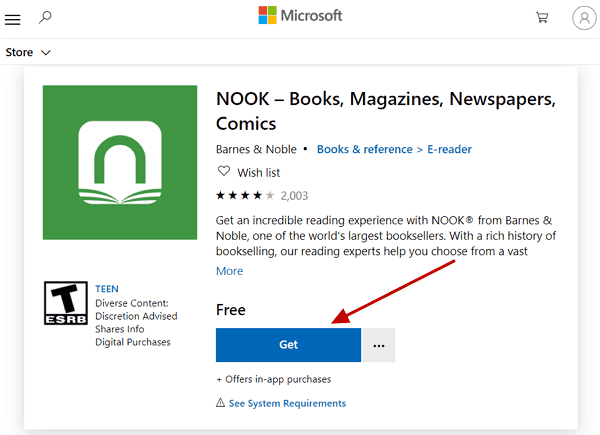 get nook app