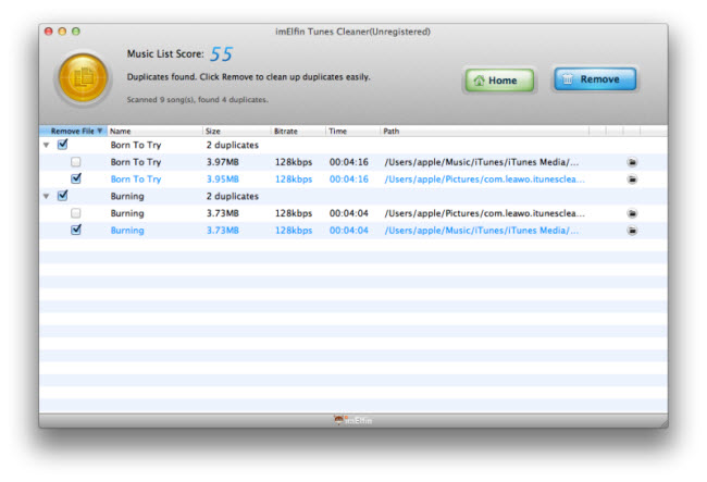 eliminate duplicates in iTunes