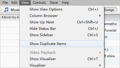 find duplicate items in iTunes