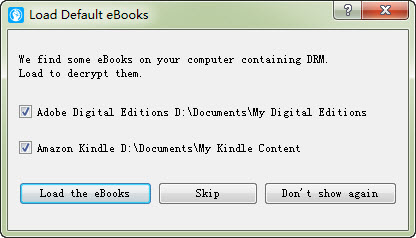 load ebooks into the tool