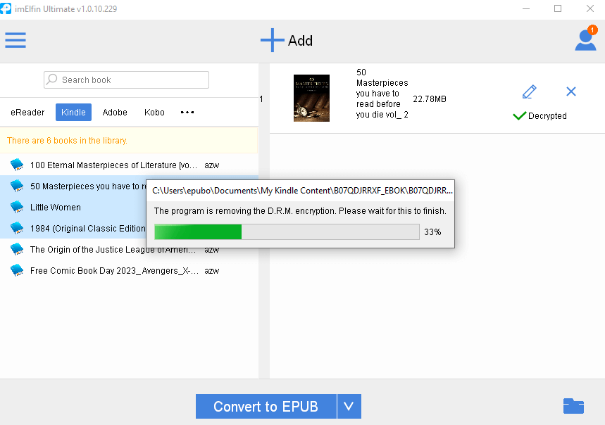 supprimer le drm de kindle