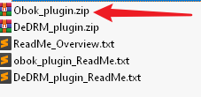 unzip dedrm plugin